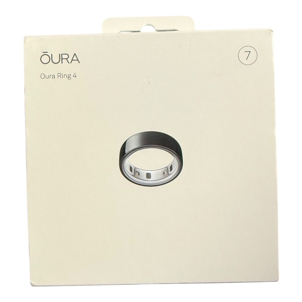Oura Ring 4 Black Noir Smart Ring Health Tracker Size 7 Model OA11 New In Box